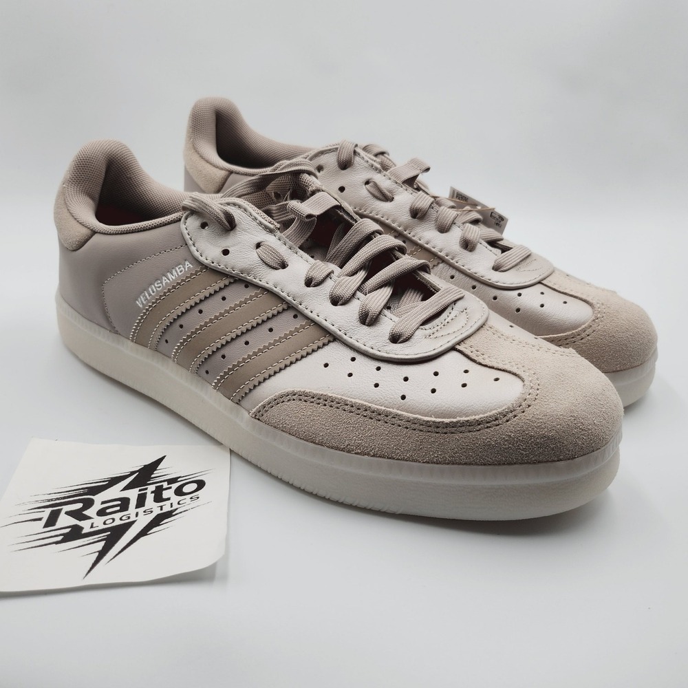 Mens Size 10.5 Adidas Cycling Shoes Velosamba Leather Champagne IH5213 New